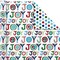 Christmas Reversible Wrapping Paper, Kids (Pack of 3, 120 sq. ft. ttl) Santa, Joy, Penguins, Snowflakes, Polka Dots, Stripes